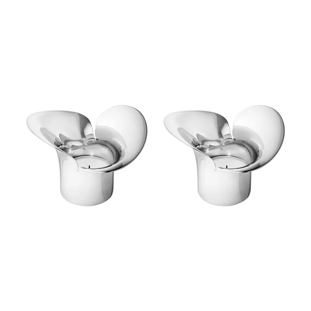 Georg Jensen Teelichthalter Set (2 Stück)
