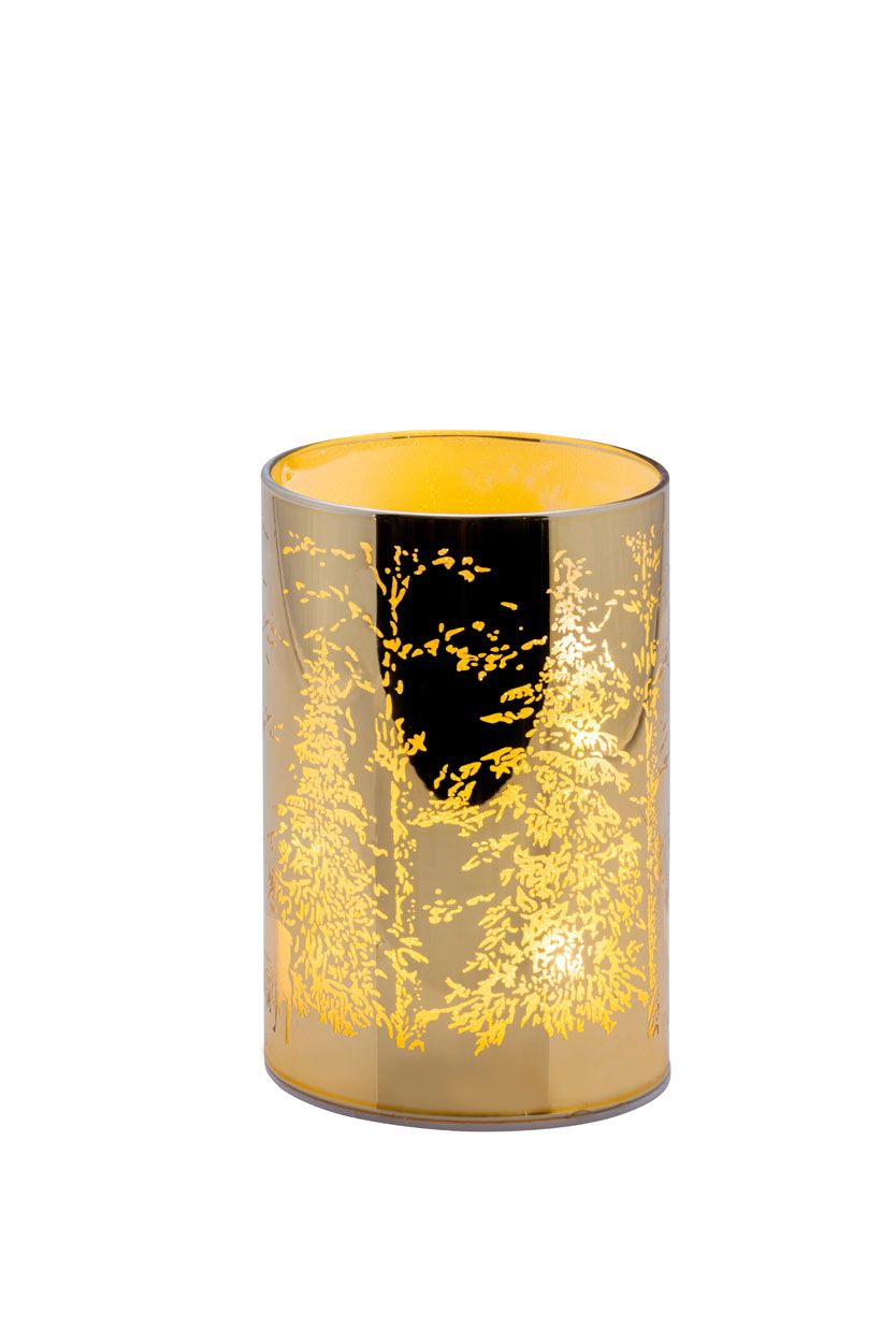 Bauer jun. Kollektion Windlicht gold, Hirsch / Bäume