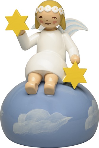 Wendt & Kühn Margeritenengel Margeritenkranz auf Wolke, sitzend