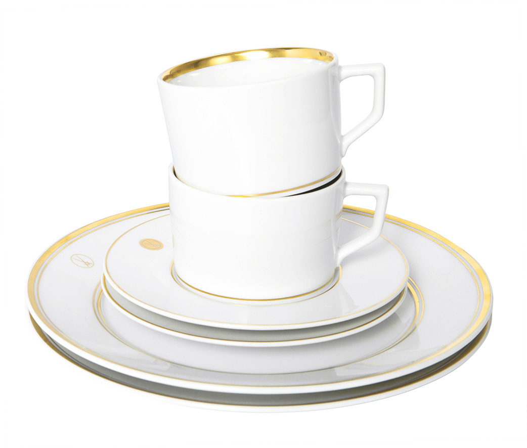 Meissen Kaffee-Set Luxury Swords Gold
