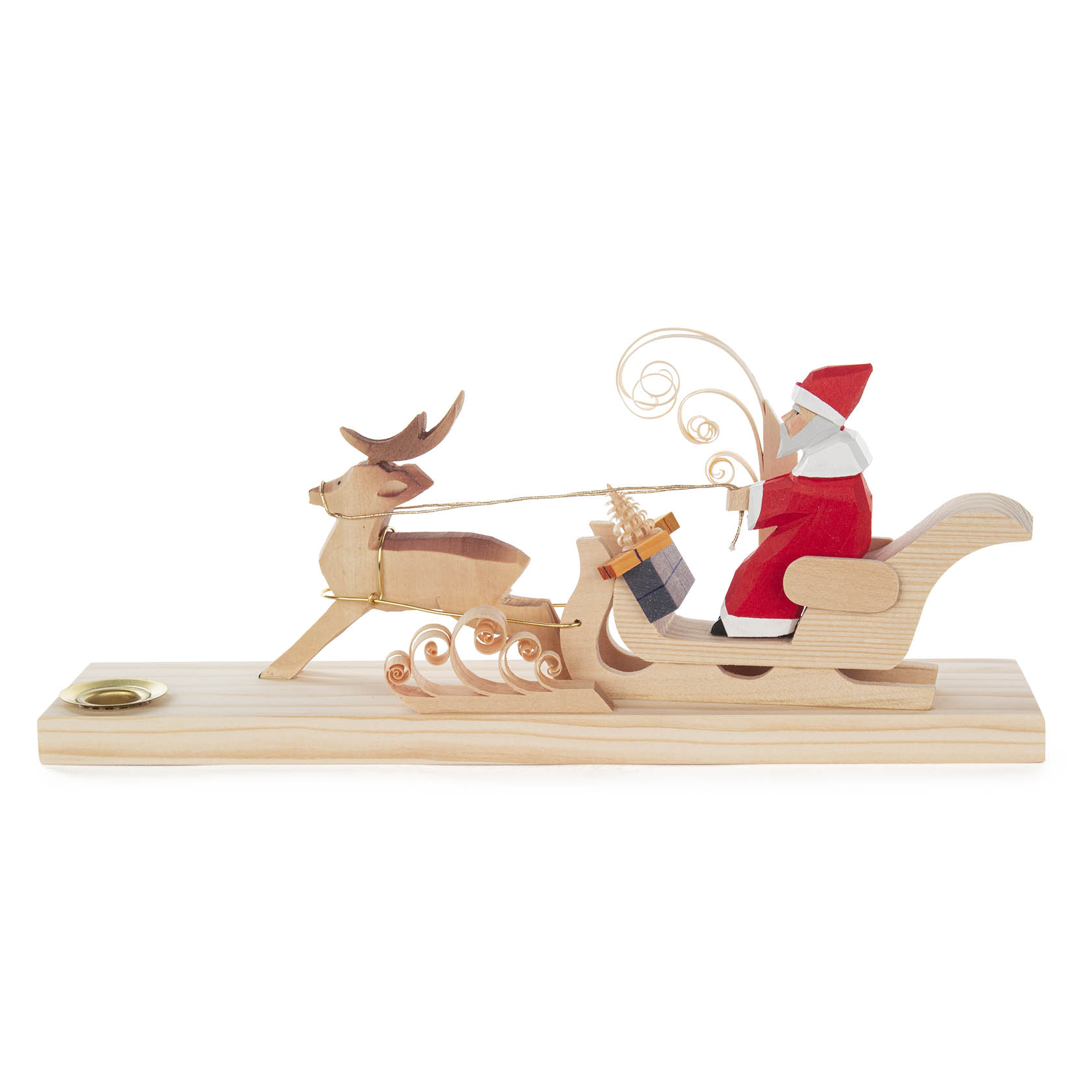 Franke Weihnachtsmann im Hirschschlitten