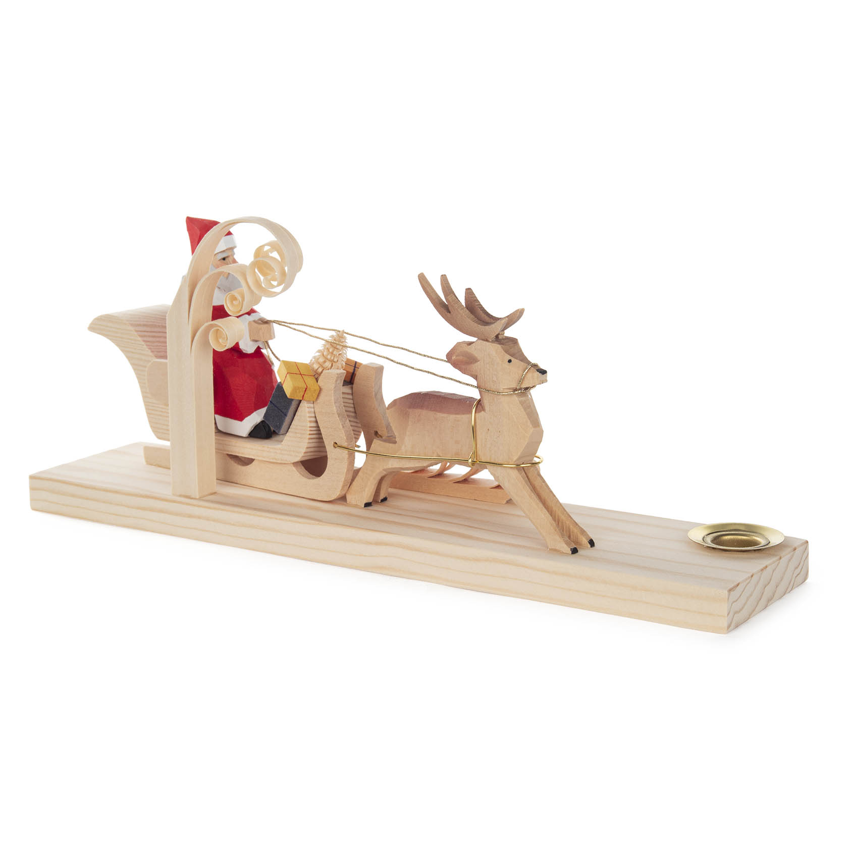 Franke Weihnachtsmann im Hirschschlitten