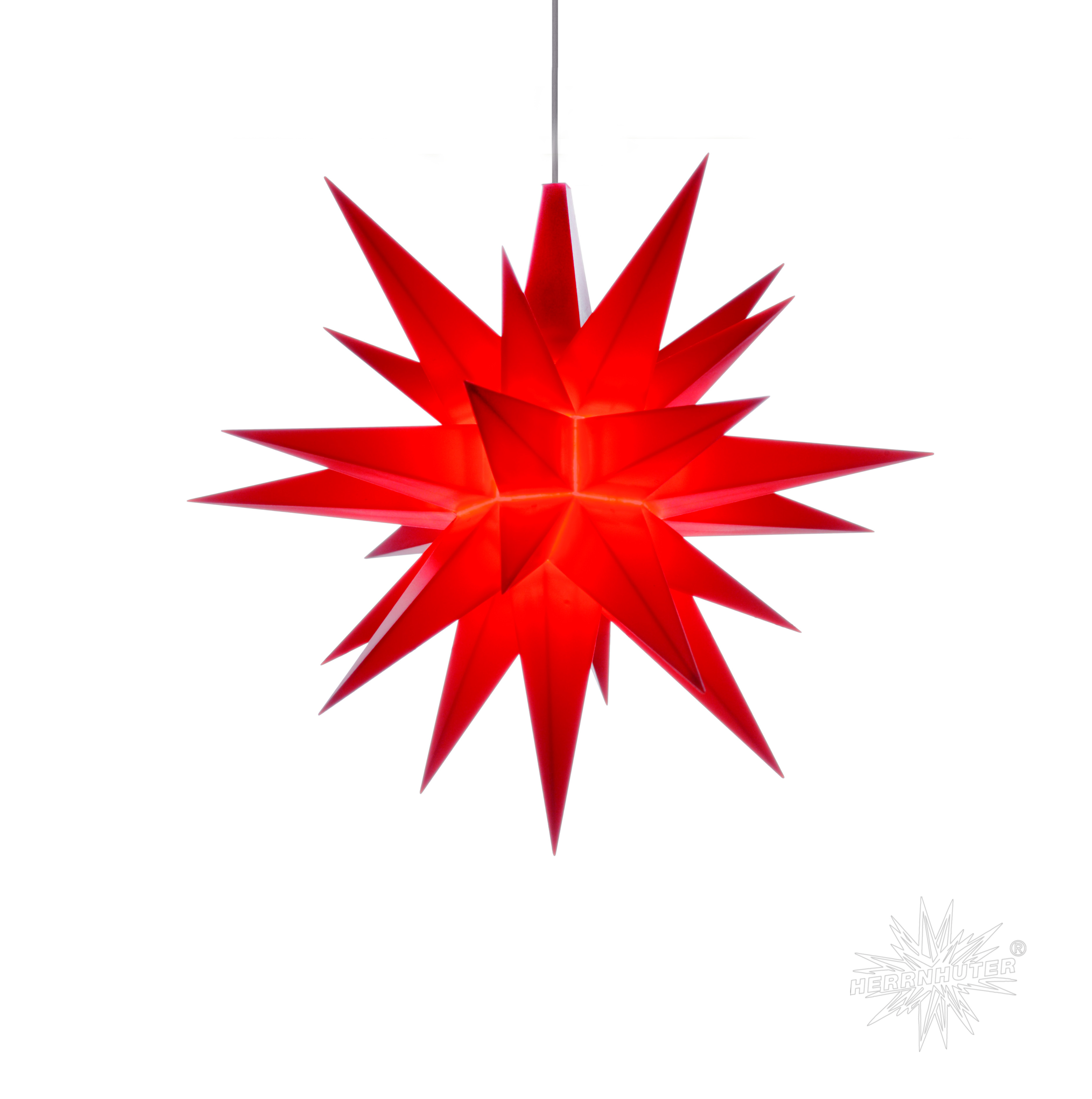 Herrnhuter Stern Kunststoffstern rot
