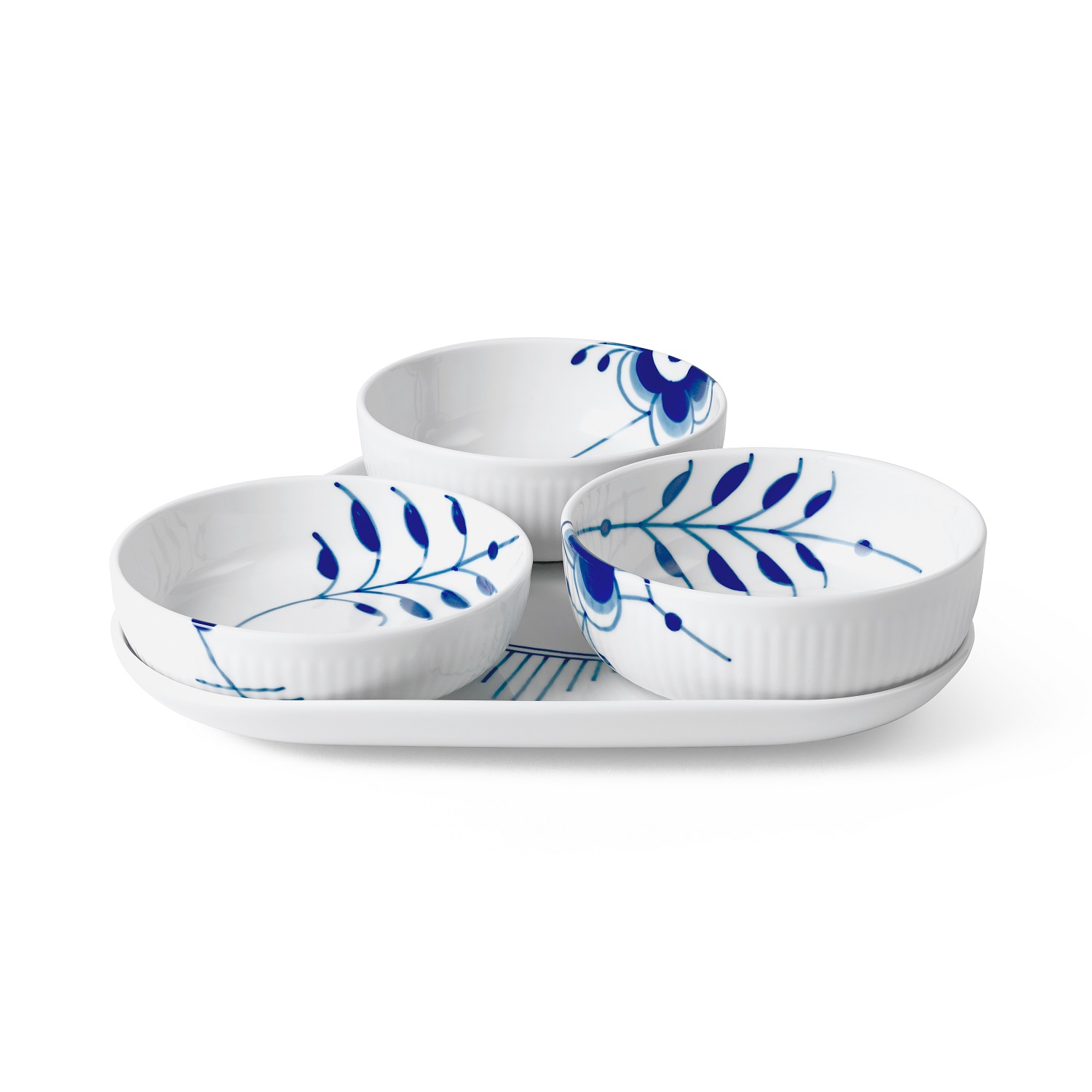 Royal Copenhagen Schale 4-teiliges Servierset