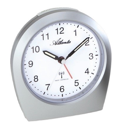 Atlanta Wecker silber