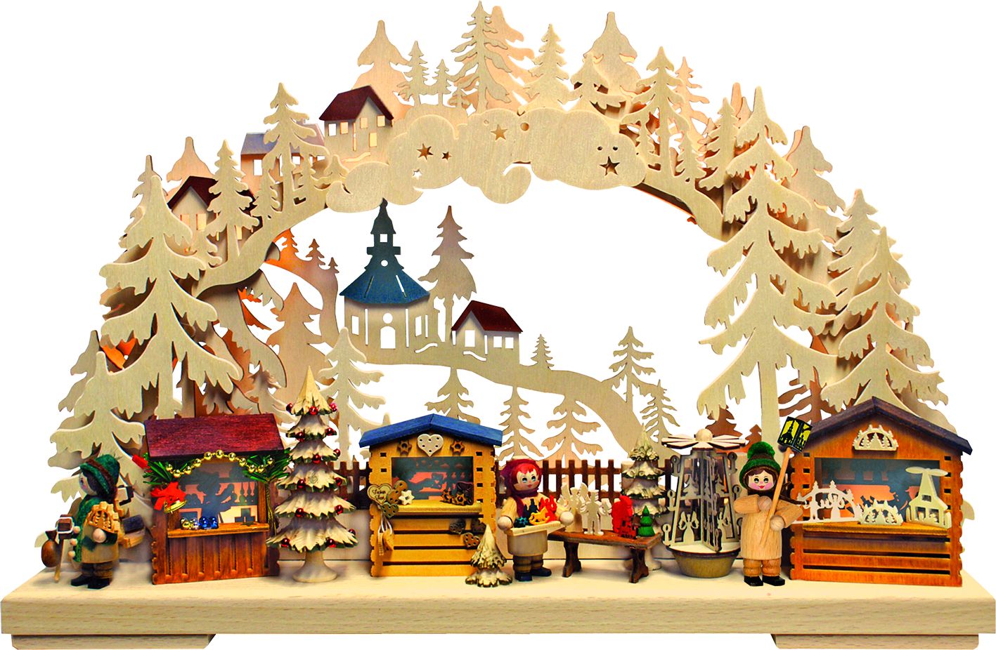 Ratags Schwibbogen kleiner Seiffener Weihnachtsmarkt