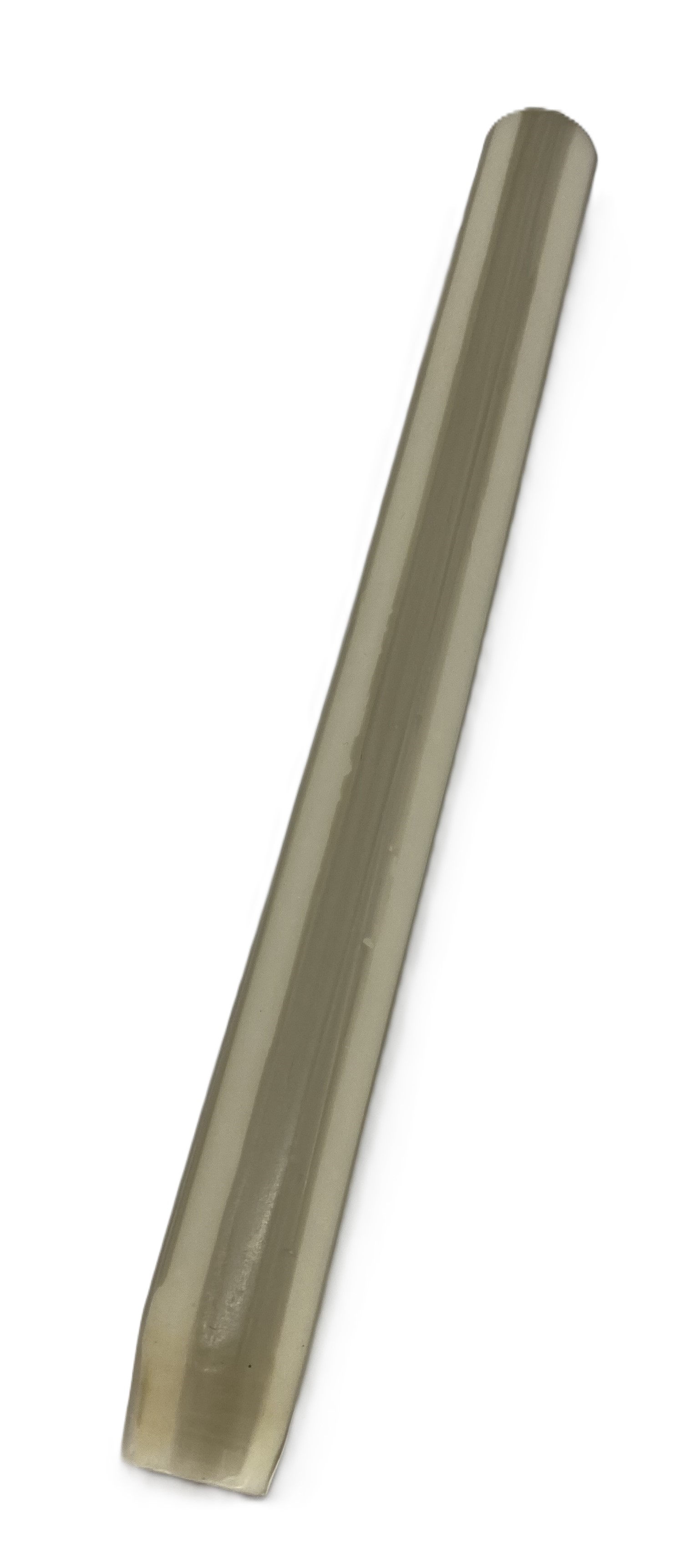 Kerze Stabkerze gestreift, altweiß/schlamm