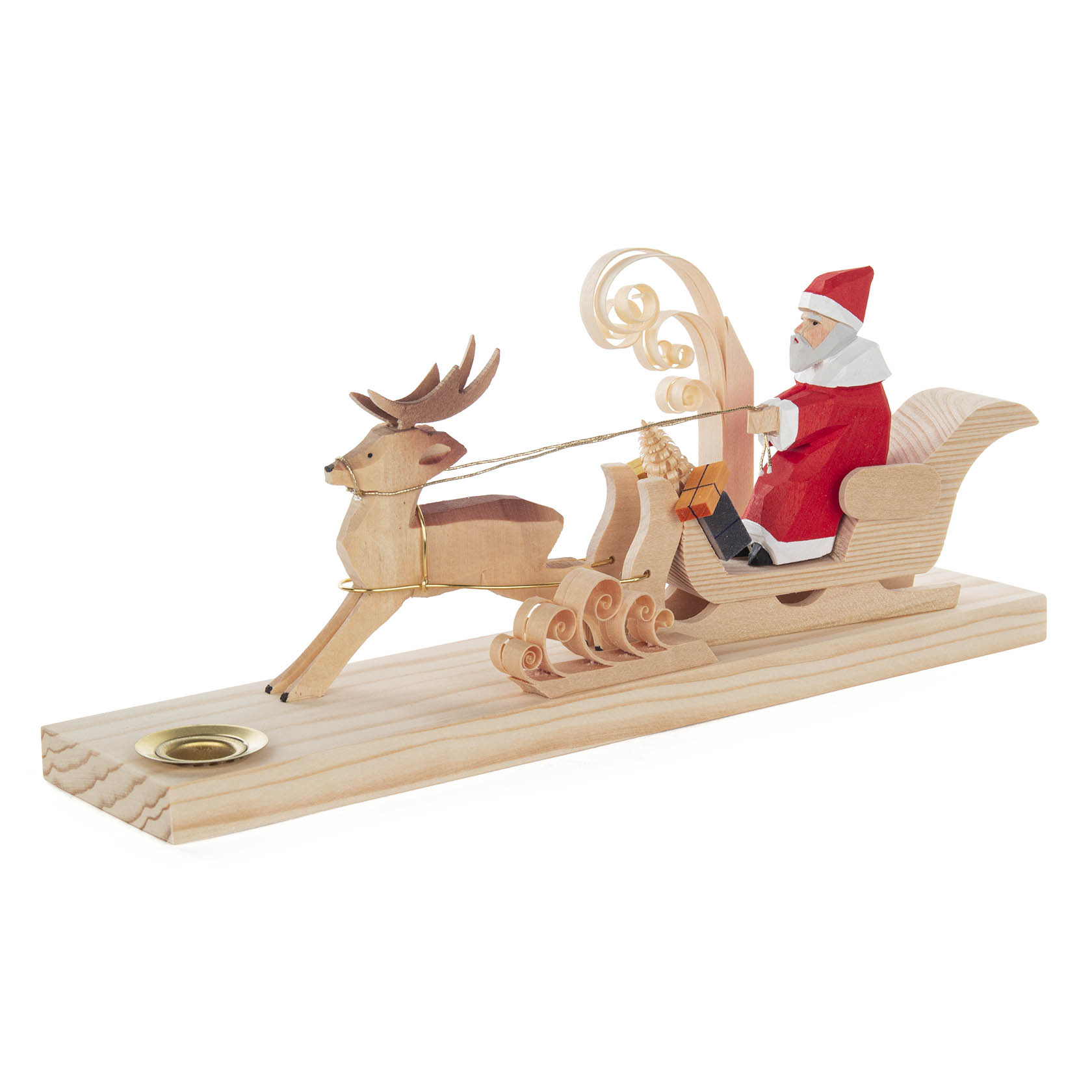 Franke Weihnachtsmann im Hirschschlitten