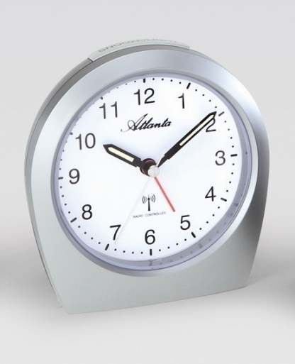 Atlanta Wecker silber